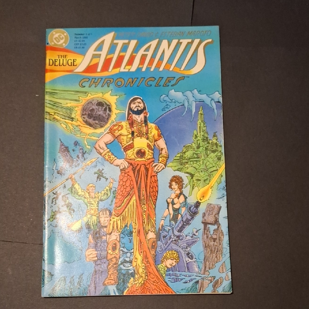 DC Comics Atlantis Chronicles with Vibrant Blue and Orange Cover - Picture 1 of 4